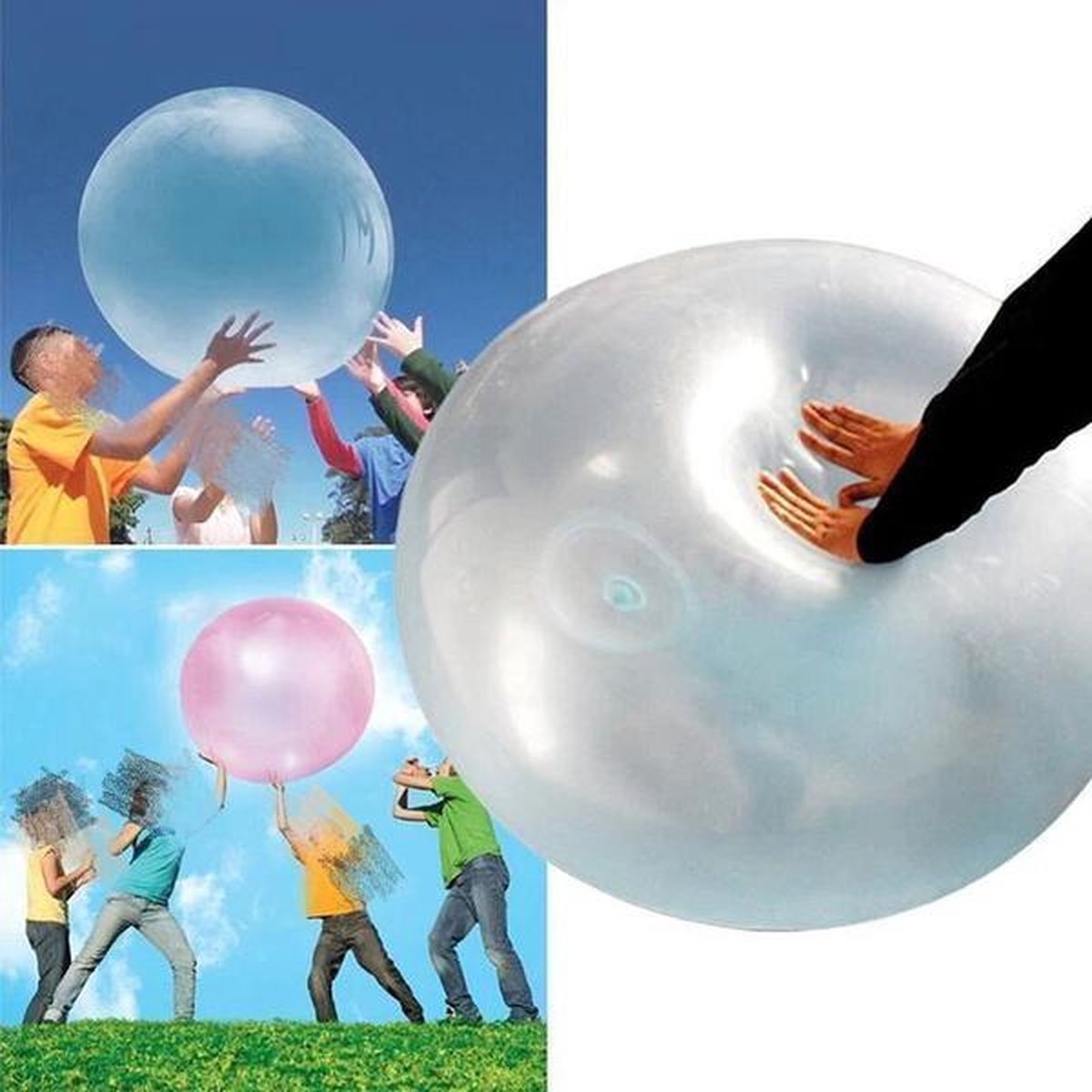 jelly bubble balloon | Roze | bubble ball ballon | 60CM | jelly Balloon | TIK TOK trending| waterspelletjes | buitenspelen